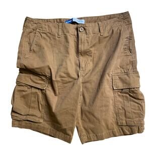 OLD NAVY LIVED IN SHORTS KHAKI CARGO USED GAP STYLE VINTAGE 38 FLEX XL